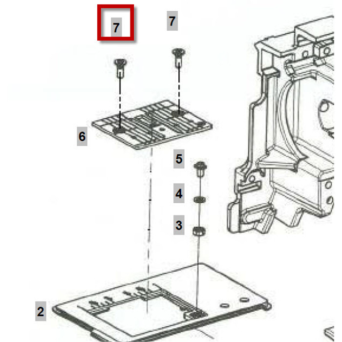 Vis plaque à aiguille Bernina Activa Vis plaque à aiguille Bernina Activa