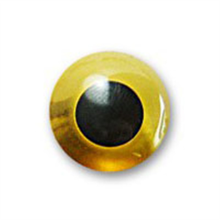 Yeux à coudre 15mm jaune Yeux à coudre 15mm jaune